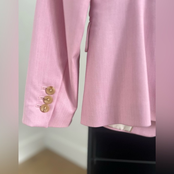 Banana Republic Pink Blazer Twill Jacket Soft Pink 6P - Picture 5 of 11